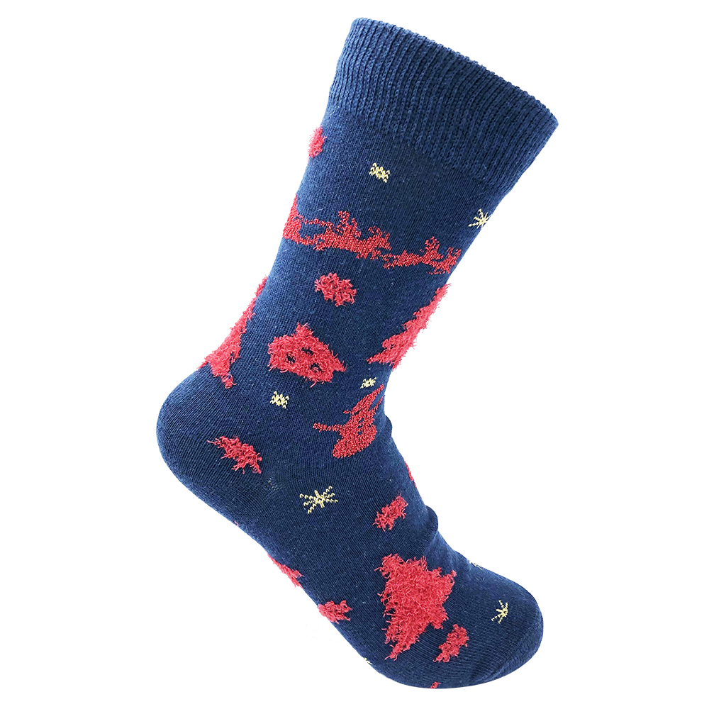 圣誕主題女襪純棉提花襪NF18098