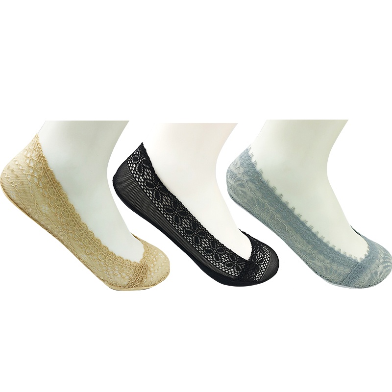 女式花邊隱形襪NF18040