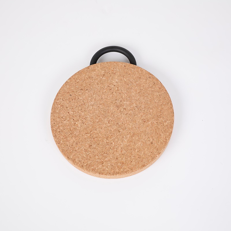 帶手柄軟木鍋墊