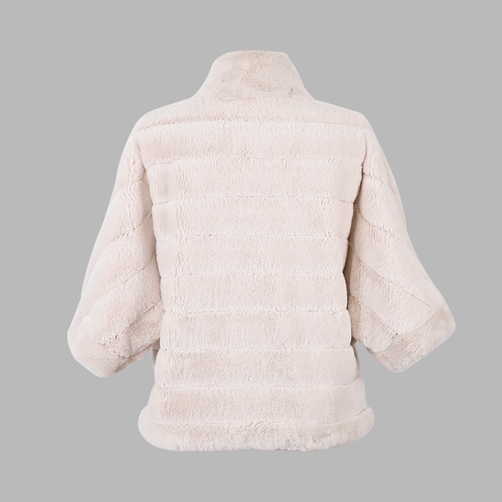 蝙蝠袖毛絨上衣