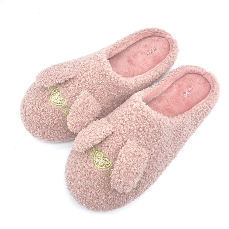 女士卡通棉拖鞋