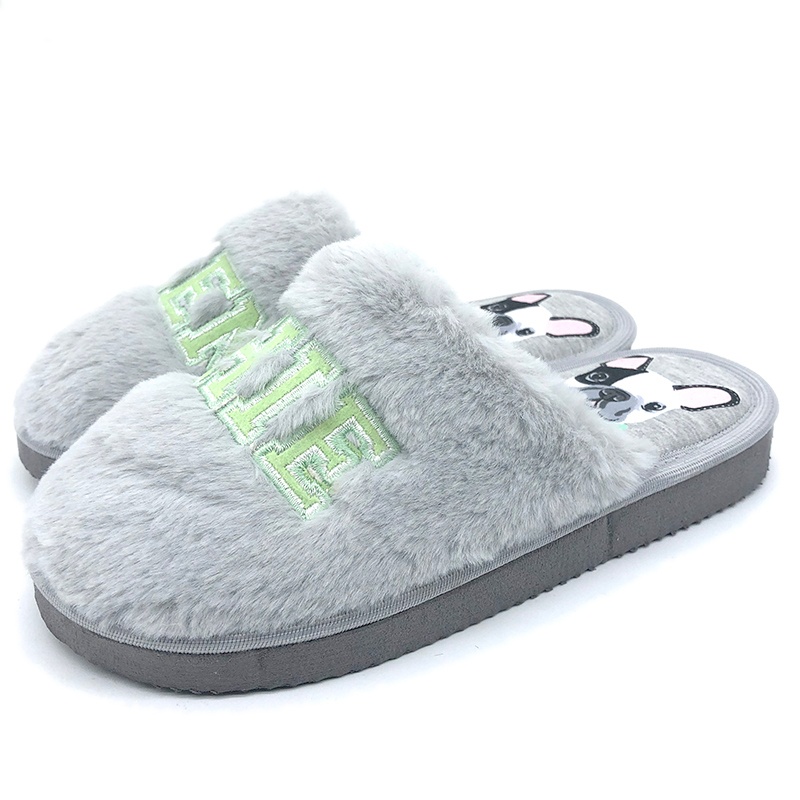 女士卡通棉拖鞋